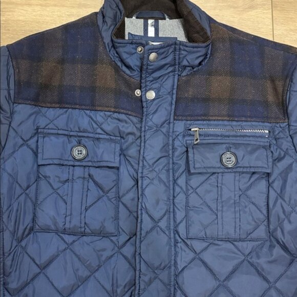 Cole Haan Signature Mixed Media Quilted Jacket size large - Picture 3 of 10